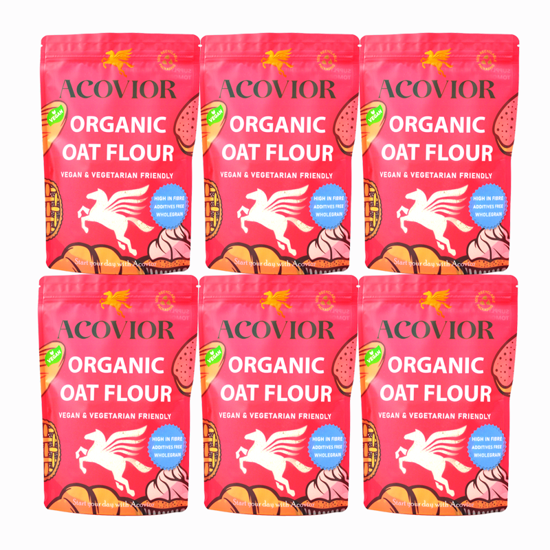 Acovior Organic Oat Flour Bigger Value 6 Pack (6x400g)
