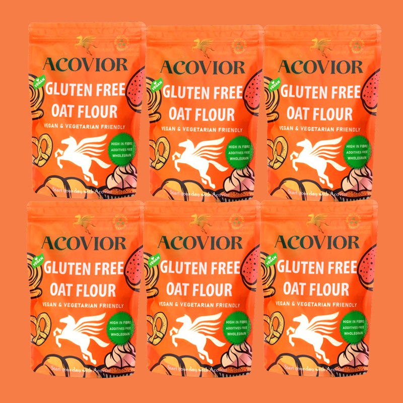 "Premium Gluten-Free Oat Flour by Acovior. Nutrient-rich, safe for Coeliac & gluten-intolerant. Perfect for baking delicious, healthy treats. Shop now!"