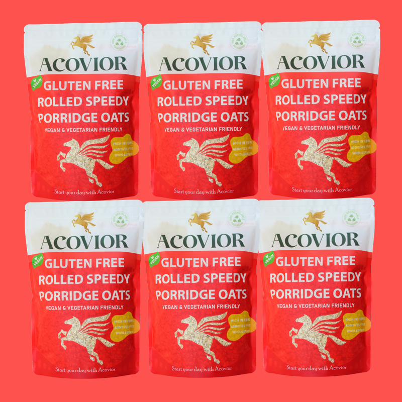 Acovior Gluten Free Rolled Speedy Porridge Oats Bigger Value 6 x 400kg
