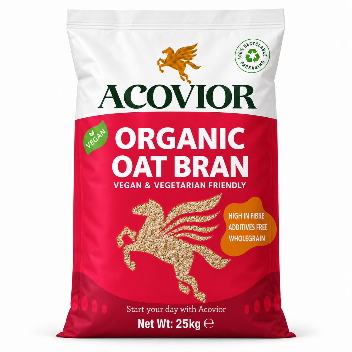Organic Oat Bran — 25kg Wholesale Pack