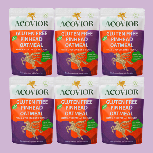 Acovior Gluten Free Pinhead Oatmeal / Steel Cut Oatmeal Bigger Value 6x400g