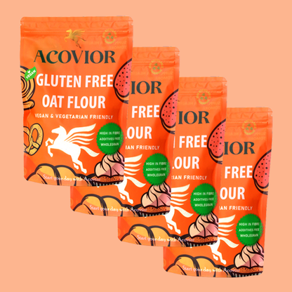 Acovior Gluten Free Oat Flour 4 Pack Bundle