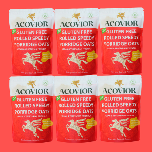 Acovior Gluten Free Rolled Speedy Porridge Oats Bigger Value 6 x 2.4kg