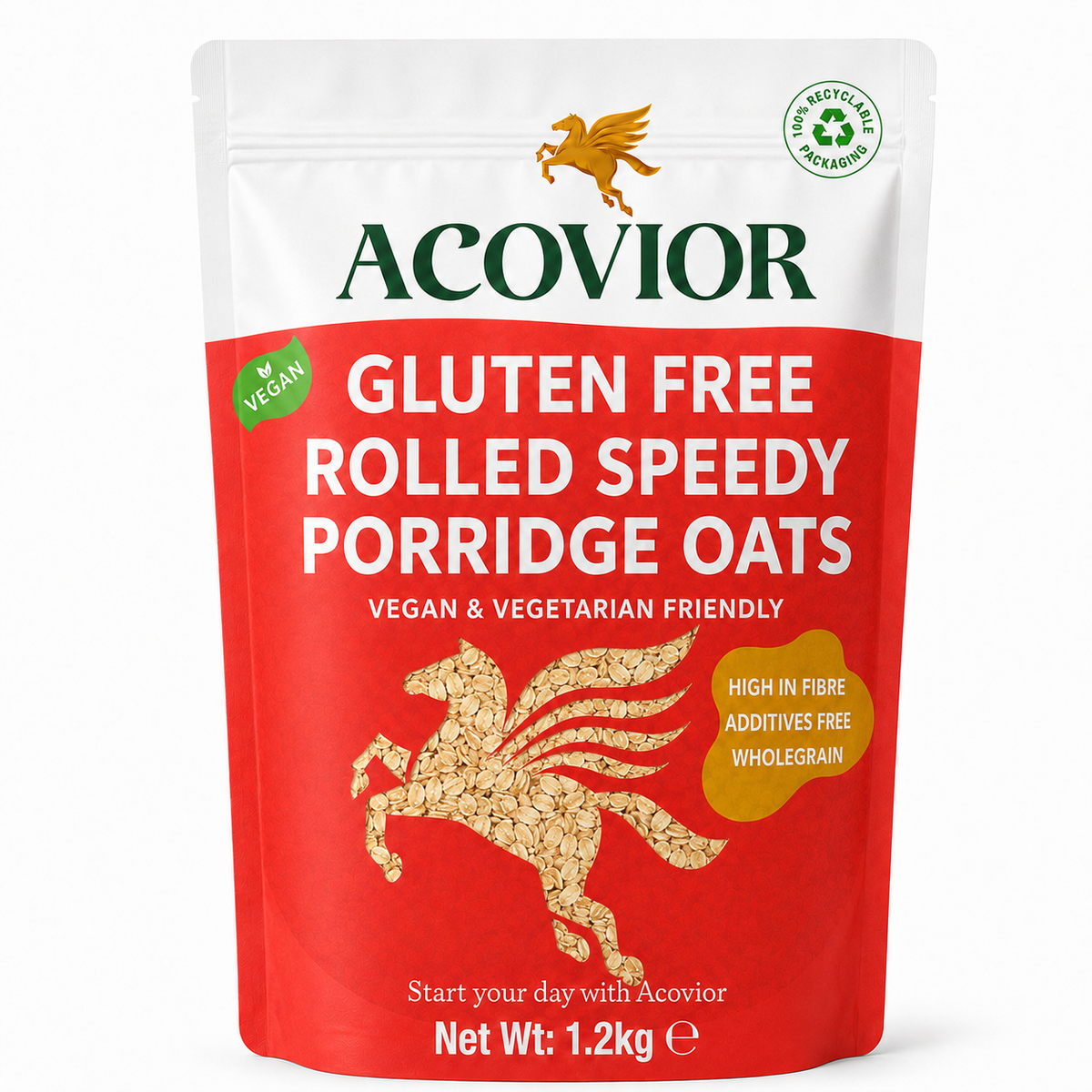 Acovior Gluten‑Free Speedy Oats 1.2kg Family Pack front