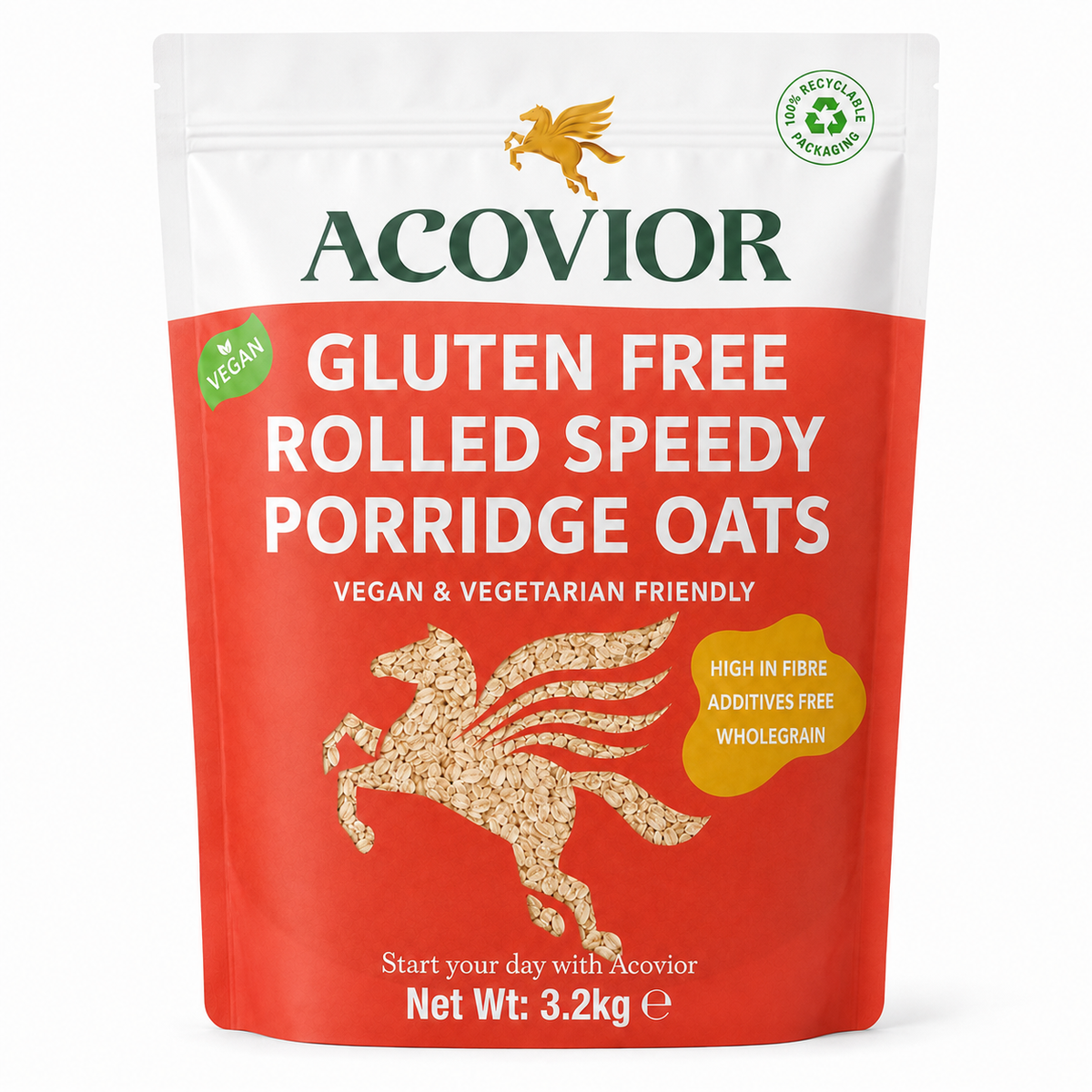 Acovior Gluten‑Free Speedy Oats 3.2kg Value Pack front