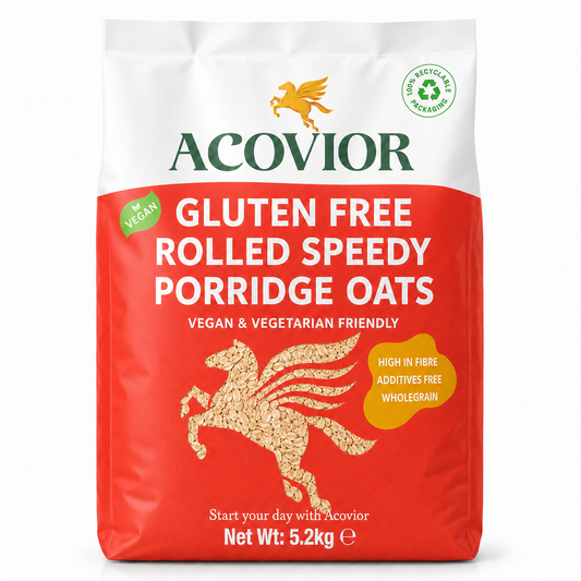 Acovior Gluten‑Free Speedy Oats 5.2kg Bulk Pack front