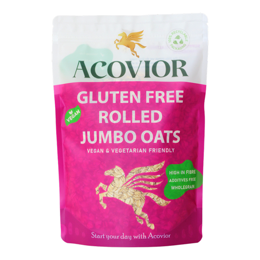 Acovior Gluten‑Free Rolled Jumbo Oats 3.2kg pack