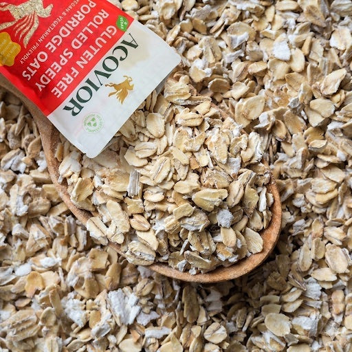 Acovior Gluten Free Rolled Speedy Porridge Oats 3.2kg – wholegrain, high fibre, ready in 1 minute