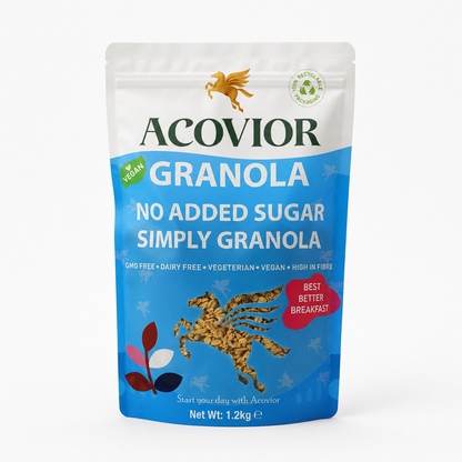 Acovior No Added Sugar Simply Granola 1.2kg front pack
