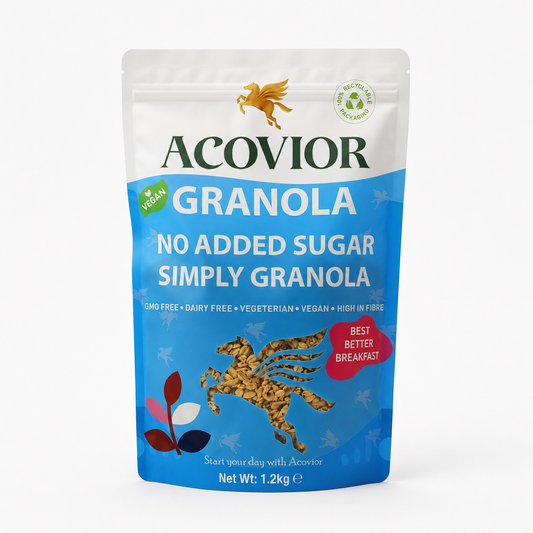 Acovior No Added Sugar Simply Granola 1.2kg front pack
