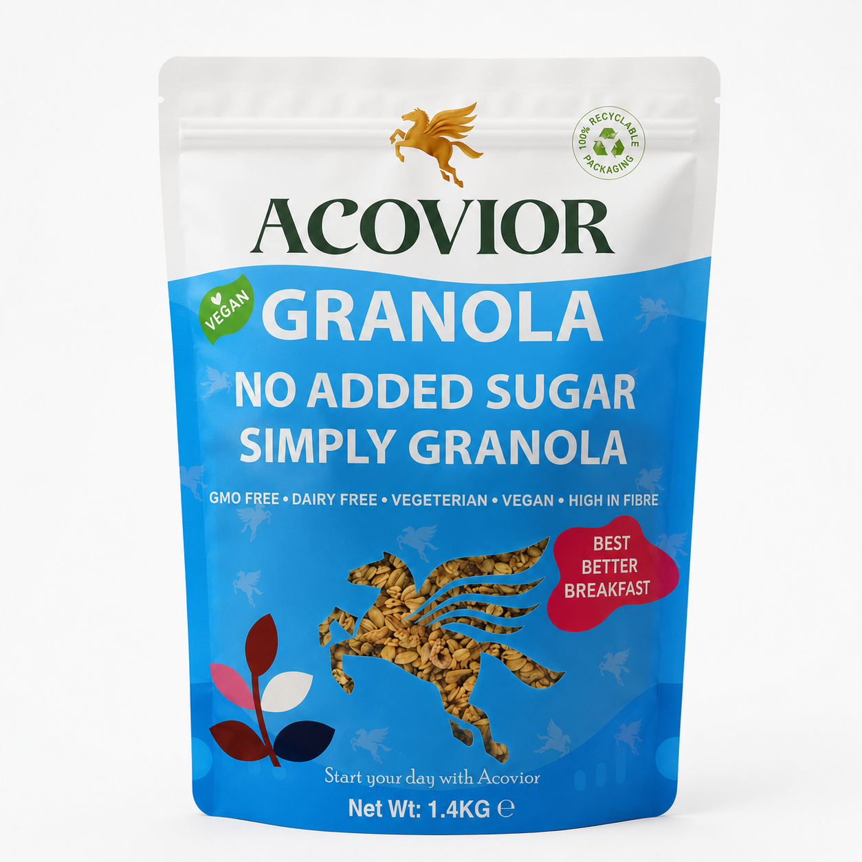 Acovior No Added Sugar Simply Granola 1.4 kg Family Pack