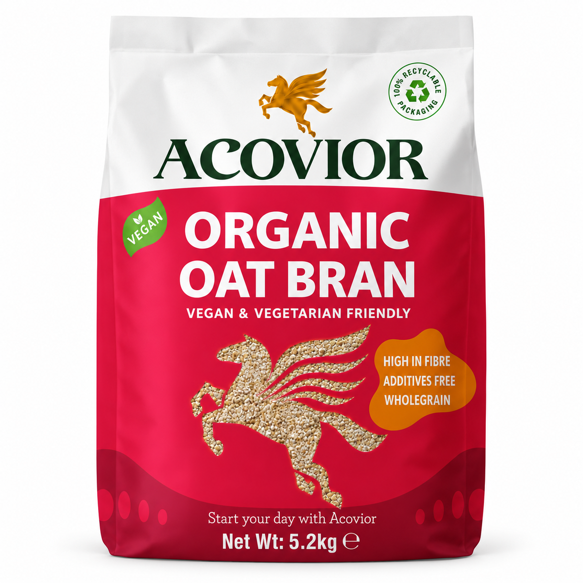 Organic Oat Bran — 5.2kg Bulk Pack