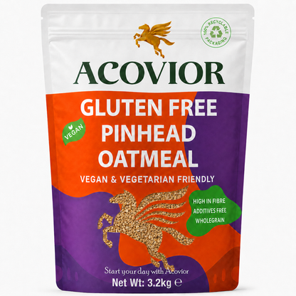 Acovior Gluten‑Free Steel‑Cut Oats 3.2kg front of pack